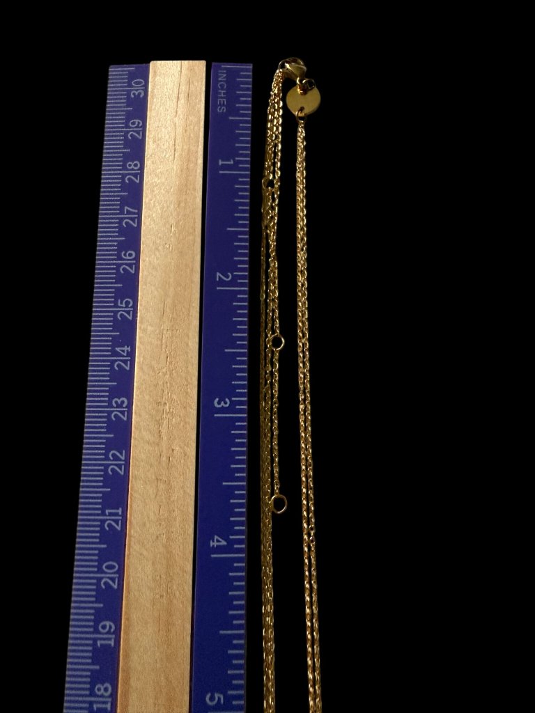 Jennifer Zeuner Gold Plated Double Chain Star Necklace Gold Plated Dainty — image 8 of 8